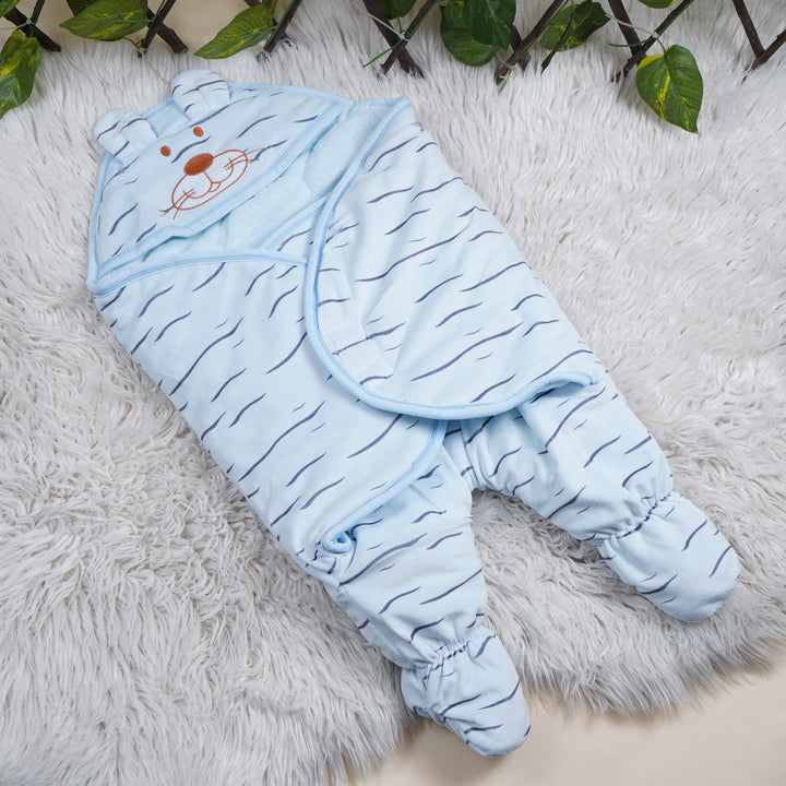 SUNSHINE BABY CHARACTER SWADDLE TIGER BLUE