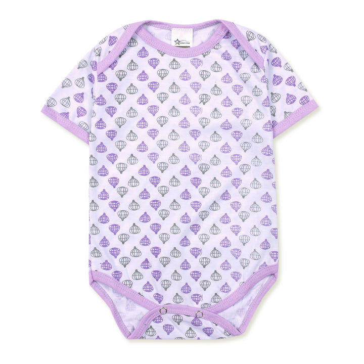 SUNSHINE BABY BODYSUITS PACK OF 3 PURPLE (6-9 M)