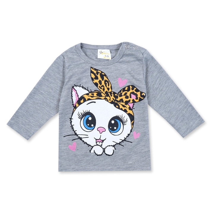 SUNSHINE PAJAMA SET KITTY GREY 12-18M