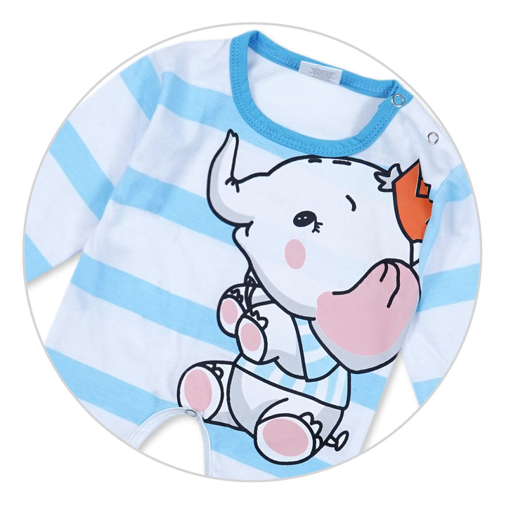 SUNSHINE BABY ROMPER ELEPHANT BLUE 12-18M