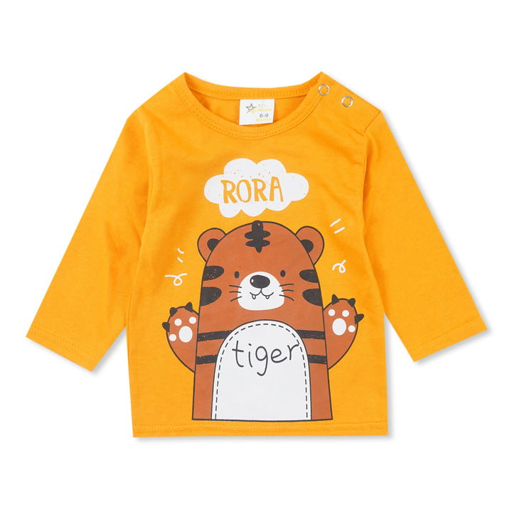 SUNSHINE BABY PAJAMA SET TIGER MUSTARD 12-18M