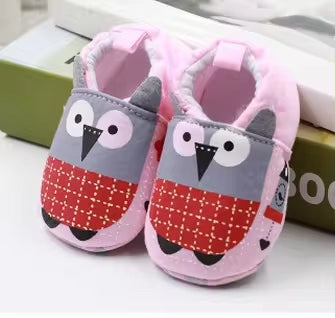 SUNSHINE BABY SHOES OWL PINK NO.14 12-18 M 13.5CM