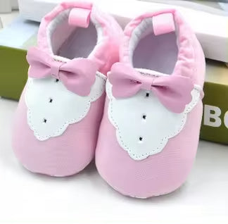 SUNSHINE BABY SHOES BOW PINK NO.13  9-12 M 12.5 CM