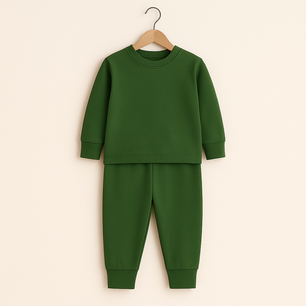 Kids Rib Innerwear Forest Green Sw - Sunshine