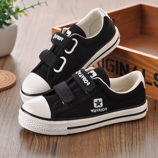 SUNSHINE KIDS SNEAKERS WARRIOR WHITE & BLACK  (NO.30) 200 MM