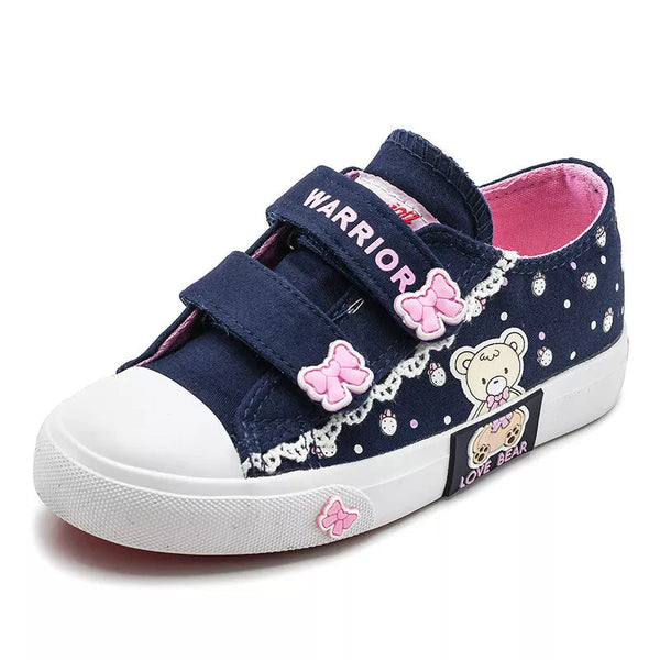 SUNSHINE GIRLS SNEAKERS BEAR NAVY BLUE (NO.37) 235 MM