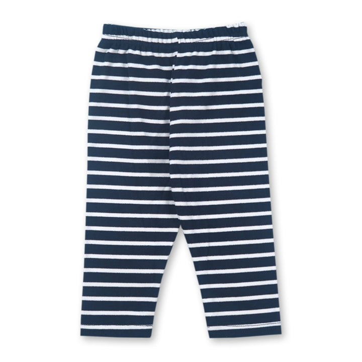 SUNSHINE KIDS PAJAMA SET BEAR STRIPES NAVY BLUE (12-18)M