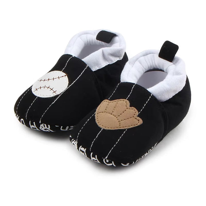 SUNSHINE BABY SHOES BASEBALL BLACK NO 13 9-12 M 12.5CM