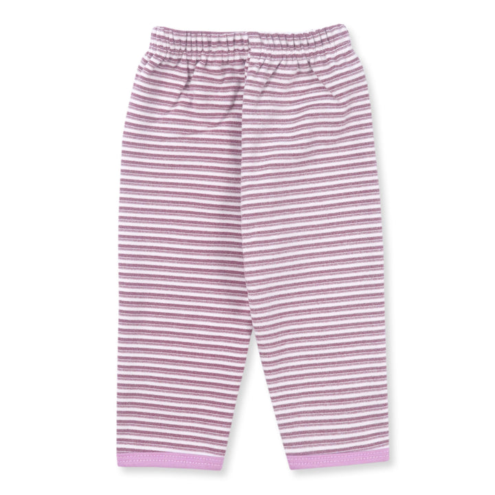 SUNSHINE KIDS FALEES SLEEP SUIT PURPLE STRIPES  3-6M