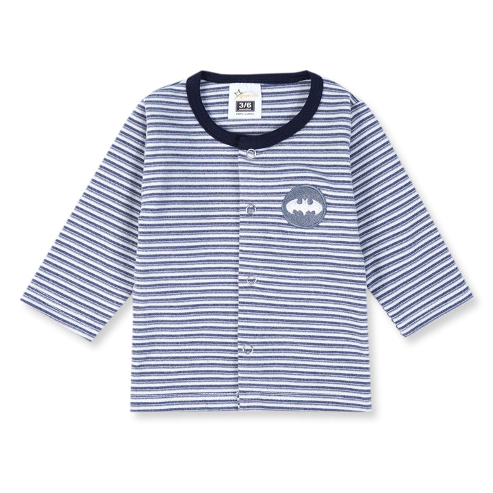 SUNSHINE BABY FLEECE SLEEPSUIT STRIPE NAVY BLUE 3-6M