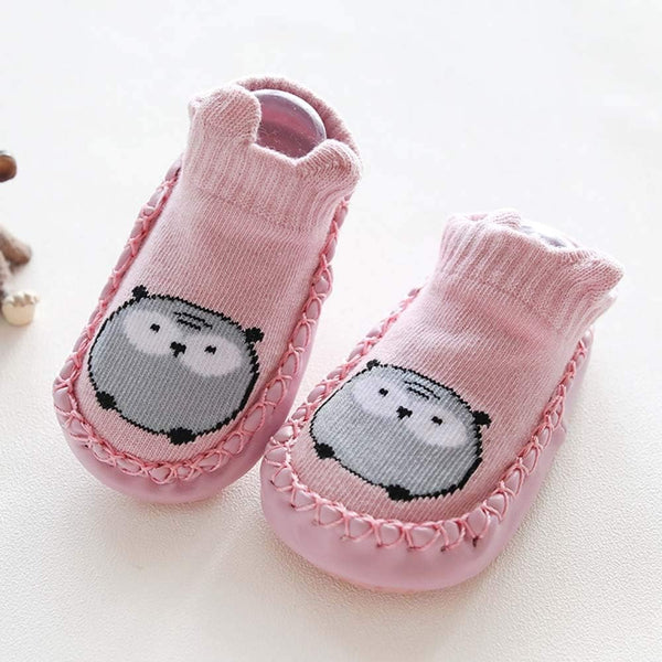 Baby Newborn Booties Owl Pink - Sunshine