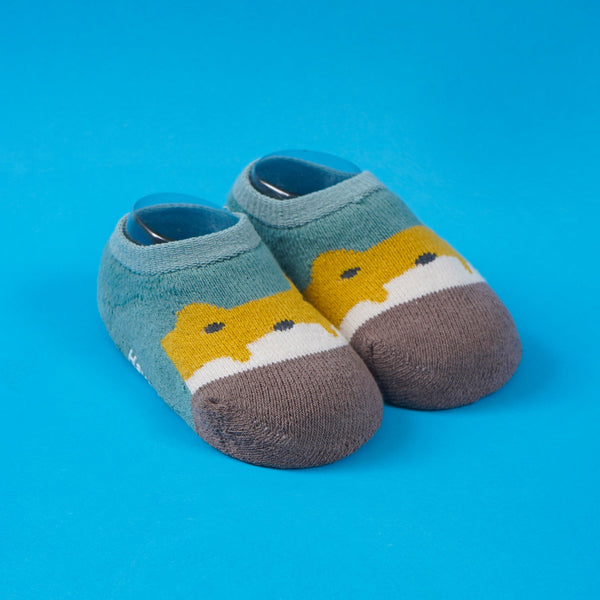 SUNSHINE NEWBORN BABY SOCK FOX YELLOW