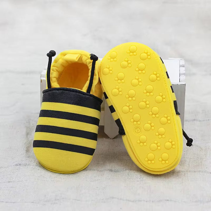 SUNSHINE BABY SHOES  BLACK STRIPES YELLOW NO 13. 9-12 M