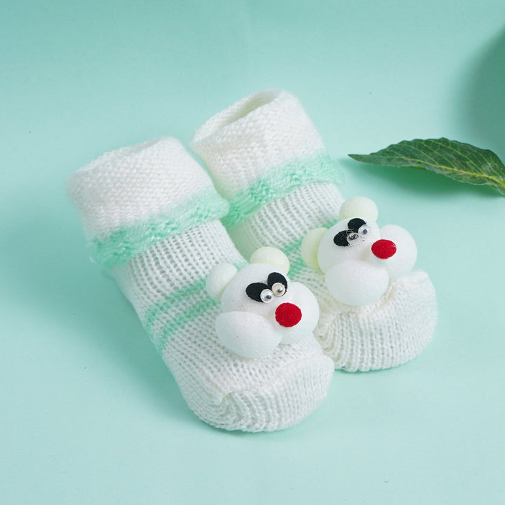 SUNSHINE BABY SOCKS MICKY WHITE & SEE GREEN