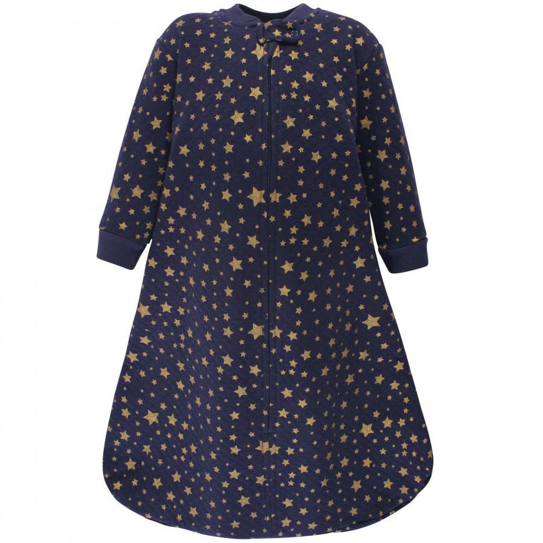 Baby Premium Quilted Long Sleeve Sleeping Bag Swaddle Golden Stars Nav