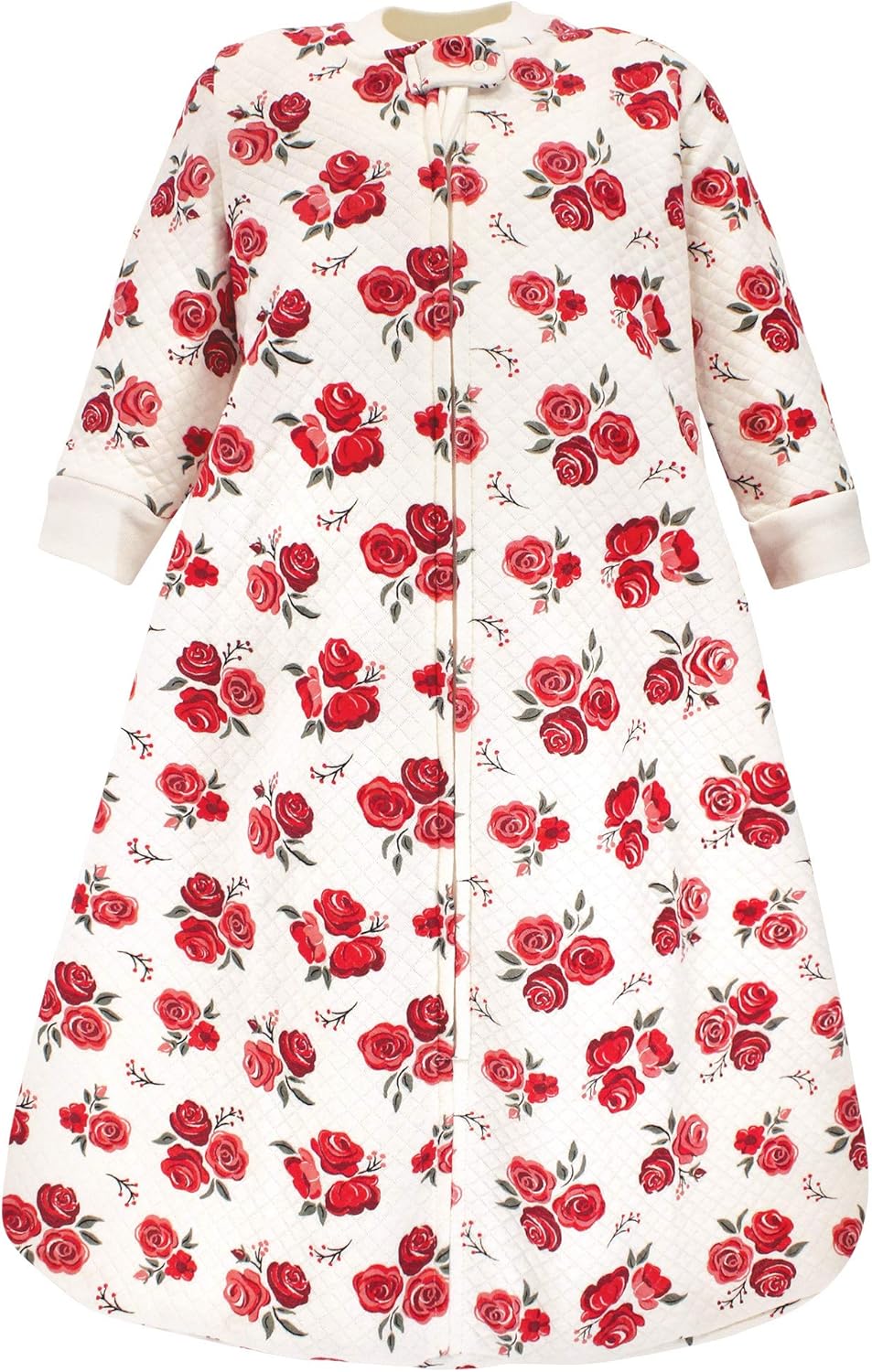 Baby Premium Quilted Long Sleeve Sleeping Bag Swaddle Roses White Su