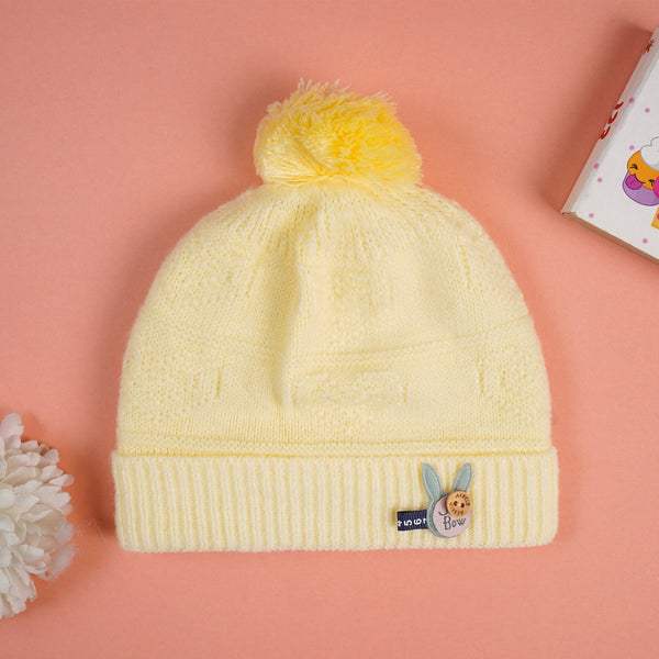 SUNSHINE BABY WOOLEN CAP BUNNY YELLOW