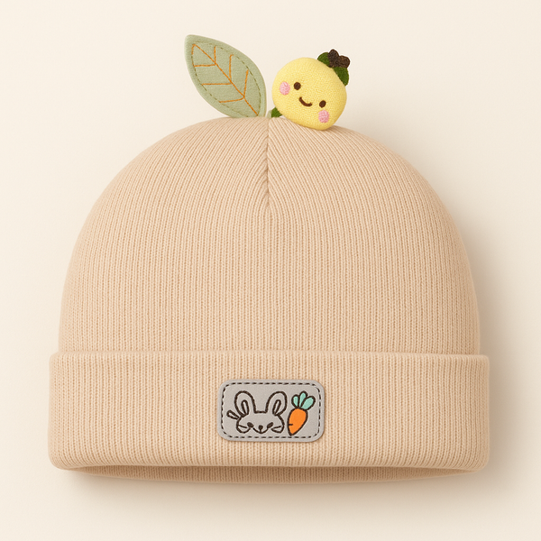 Baby Soft Woolen Cap Beige - Sunshine