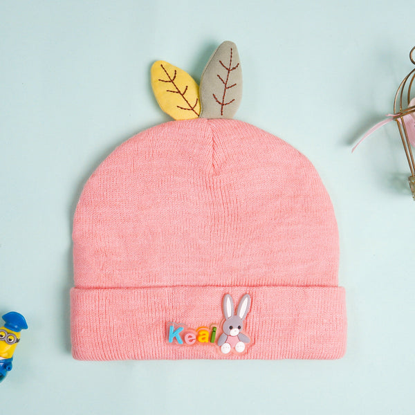 SUNSHINE BABY WINTER CAP MULTI CHARACTER BABY PINK