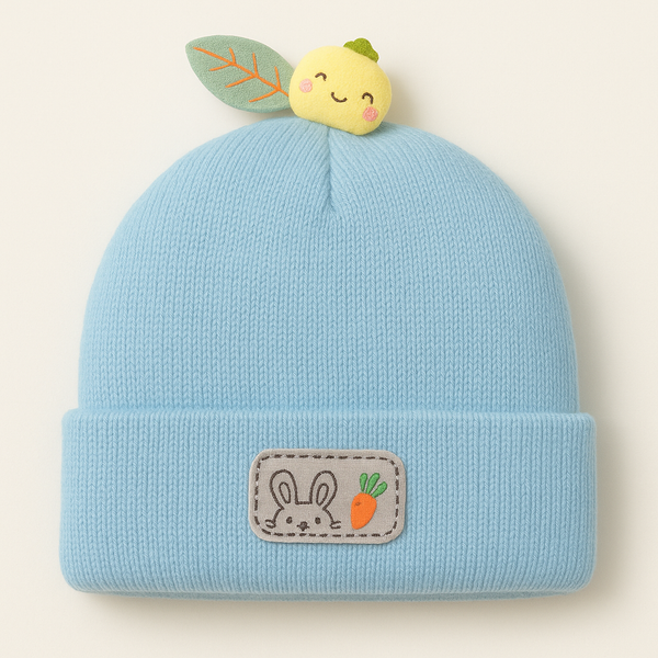 Baby Warm Cap Character Blue - Sunshine