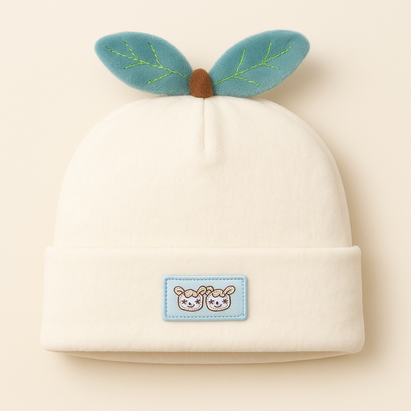Baby Warm Velvet Cap White - Sunshine