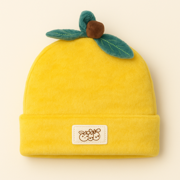 Baby Warm Velvet Cap Yellow - Sunshine