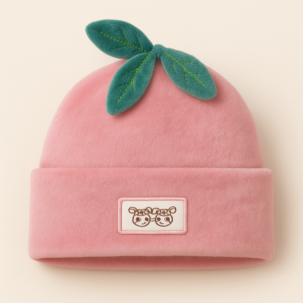 Baby Warm Velvet Cap Baby Pink - Sunshine