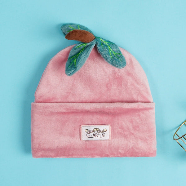 SUNSHINE BABY WINTER VELVET CAP BABY PINK