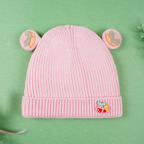 SUNSHINE BABY WOOLEN CAP CHARRY PINK