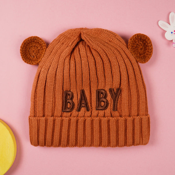 SUNSHINE WOOLEN CAP BABY BROWN