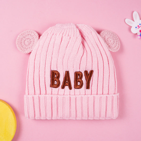 SUNSHINE WOOLEN CAP BABY PINK