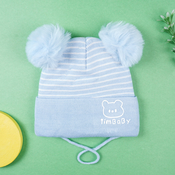 SUNSHINE BABY WINTER CAP STRIPES BLUE