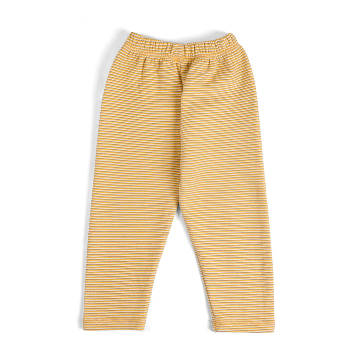 SUNSHINE KIDS PAJAMA SET SOFT COTTON COOL BEAR STRIPES MUSTARD 3Y