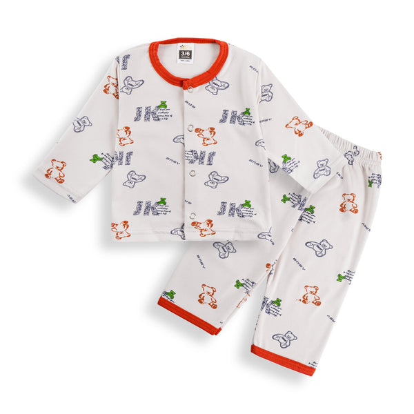 SUNSHINE BABY SLEEPSUIT MULTI BEARS LIGHT OFF WHITE 3-6M