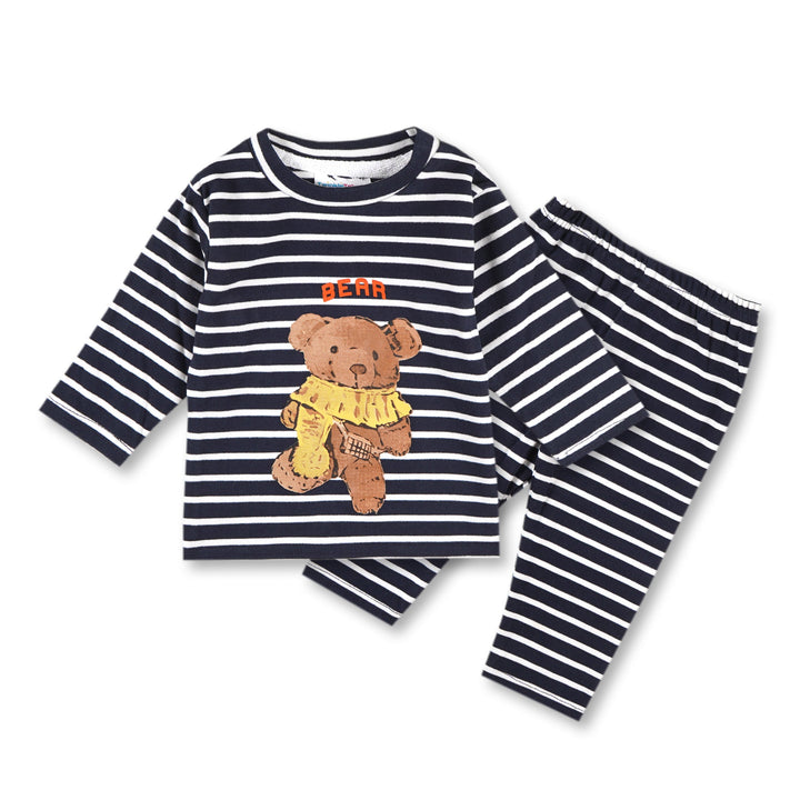 SUNSHINE BABY PAJAMA SET BEAR NAVY BLUE 12-18M