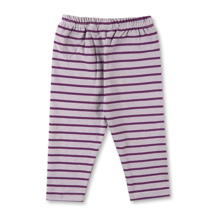 SUNSHINE BABY PAJAMA SET BABY BEAR STRIPES PURPLE 12-18 M