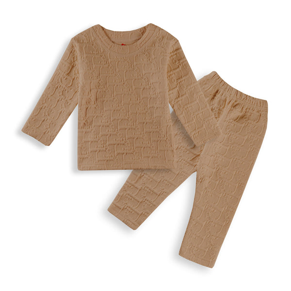 SUNSHINE KIDS WINTER PAJAMA SET DIOR BROWN 3Y