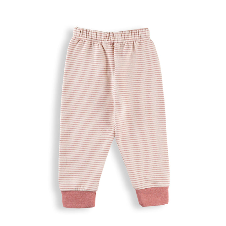 SUNSHINE KIDS WINTER PAJAMA SET RABBIT STRIPES PINK 3Y