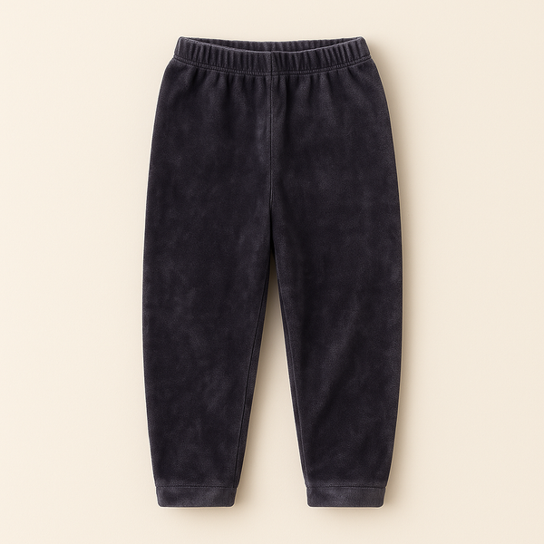 Kids Velvet Tights Plain Dark Grey - Sunshine