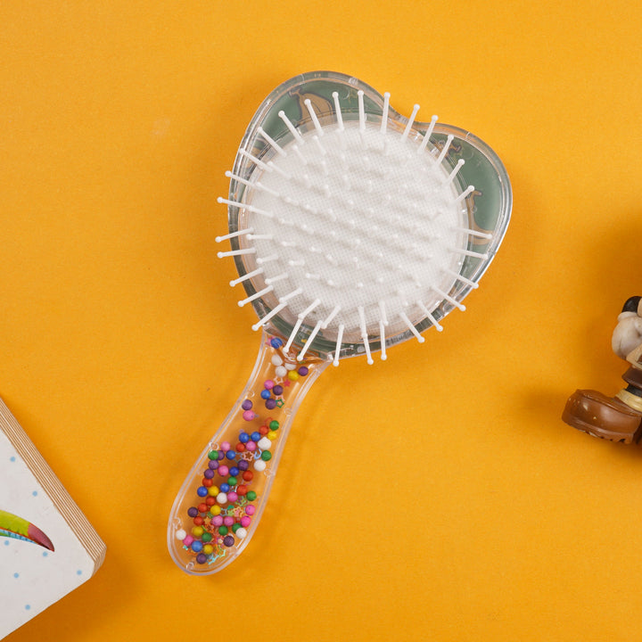 SUNSHINE GIRLS HAIR BRUSH & COMB HEART PINK