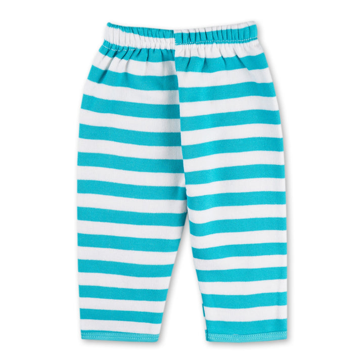 SUNSHINE BABY FLEECE SLEEPSUIT STRIPES SKY BLUE 3-6M