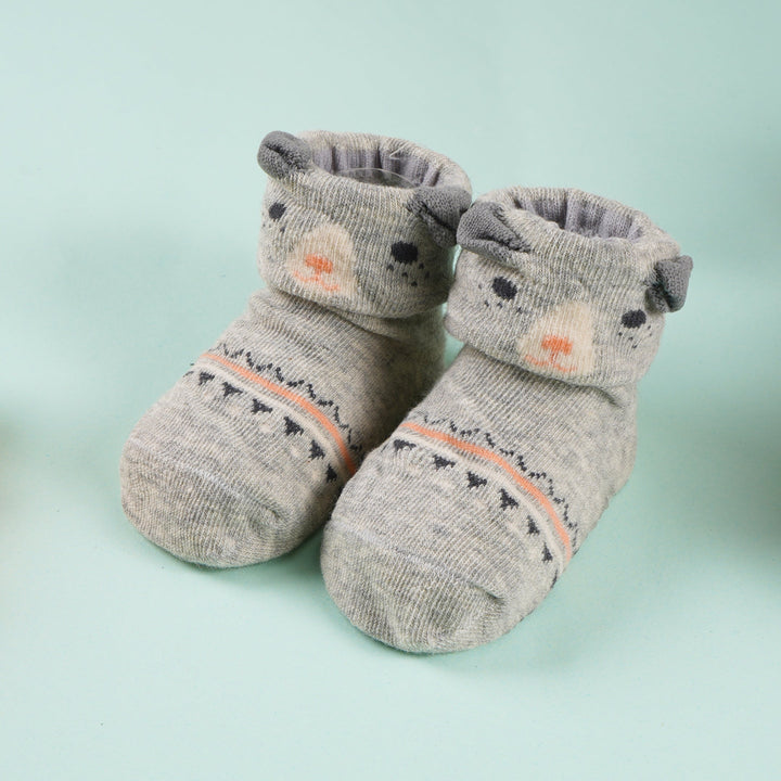 SUNSHINE BABY SOCKS CAT GREY