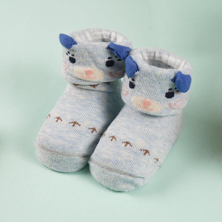 SUNSHINE BABY SOCKS CAT BLUE