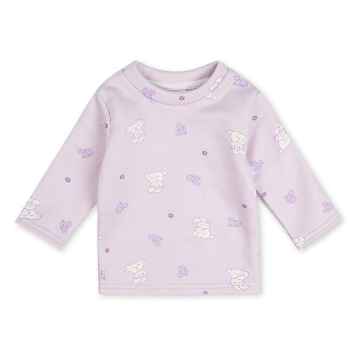 SUNSHINE BABY PAJAMA SET FLEECE BUNNY PURPLE (12-18M)