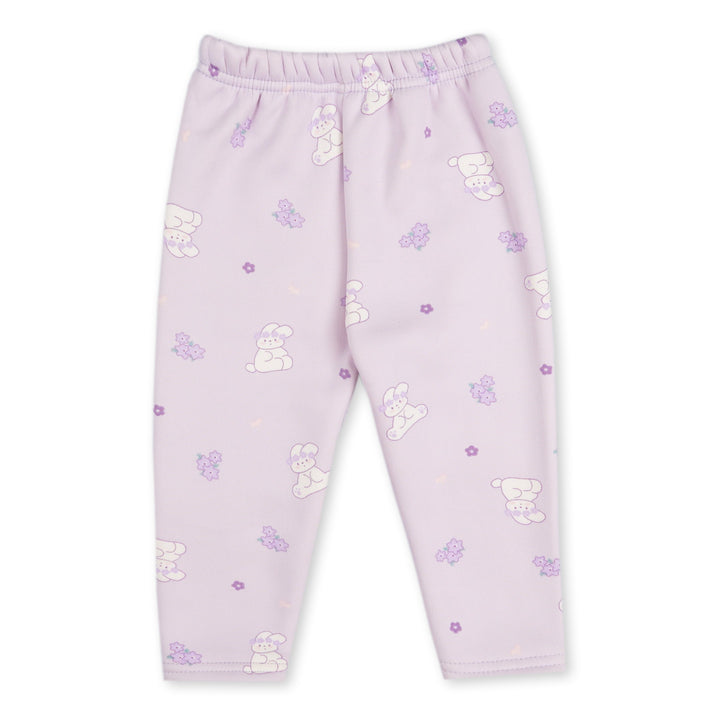 SUNSHINE BABY PAJAMA SET FLEECE BUNNY PURPLE (12-18M)