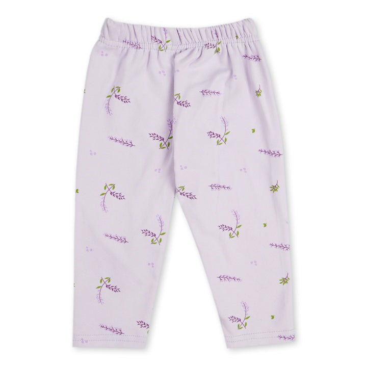 SUNSHINE GIRLS WINTER PAJAMA SET FLOWERS LIGHT PURPLE 9-12M