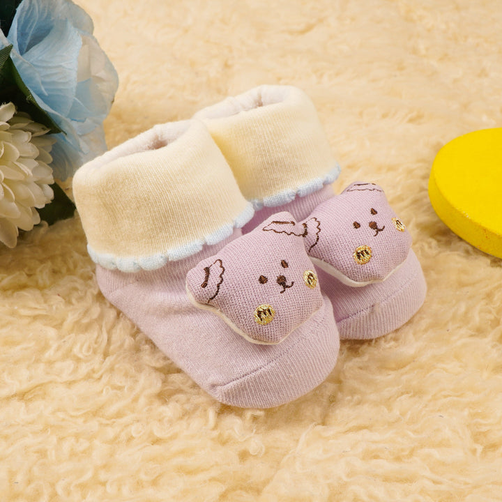 SUNSHINE BABY CHARACTER BOOTIE PUPPY PURPLE