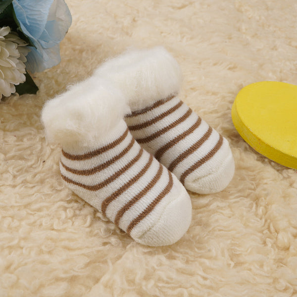 SUNSHINE BABY WINTER SOCK STRIPES BROWN