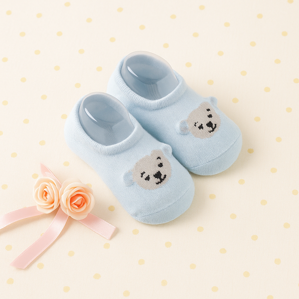 Baby Socks Face Blue - Sunshine