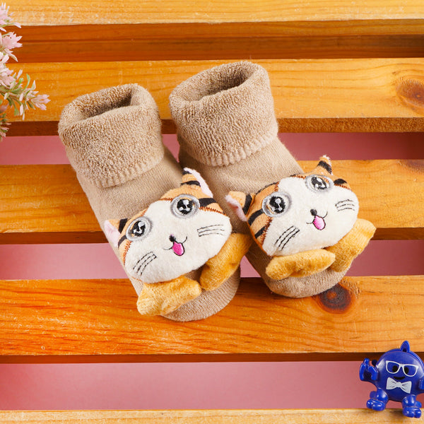 SUNSHINE BABY  CAT BOTTIES  BROWN  L (6-9M)